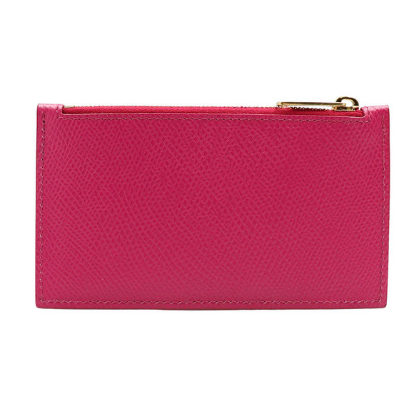 Celine Compact Zipped Card Holder Coin Case Pink - Picture 2 of 12